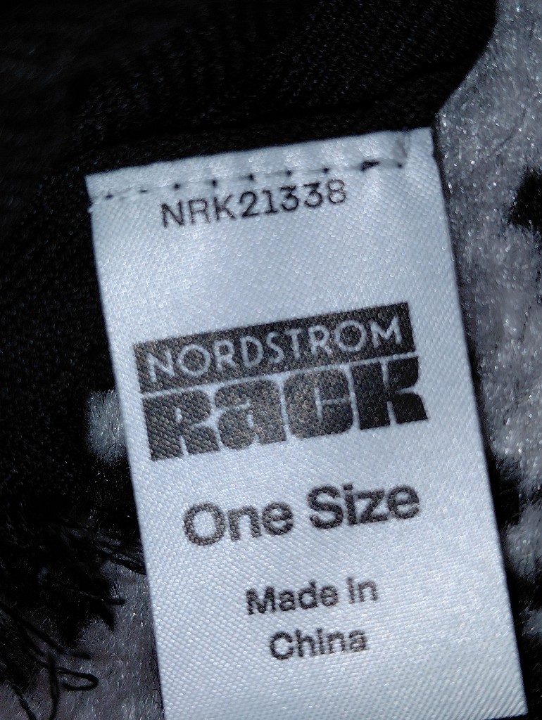 Nordstrom Modal Cashmere Twill Wrap Scarf Black Oversized Quiet Luxury Nwt Cc — image 4 of 8